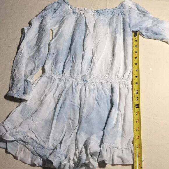🍁Style Envy blue white Romper size Medium - Picture 2 of 8